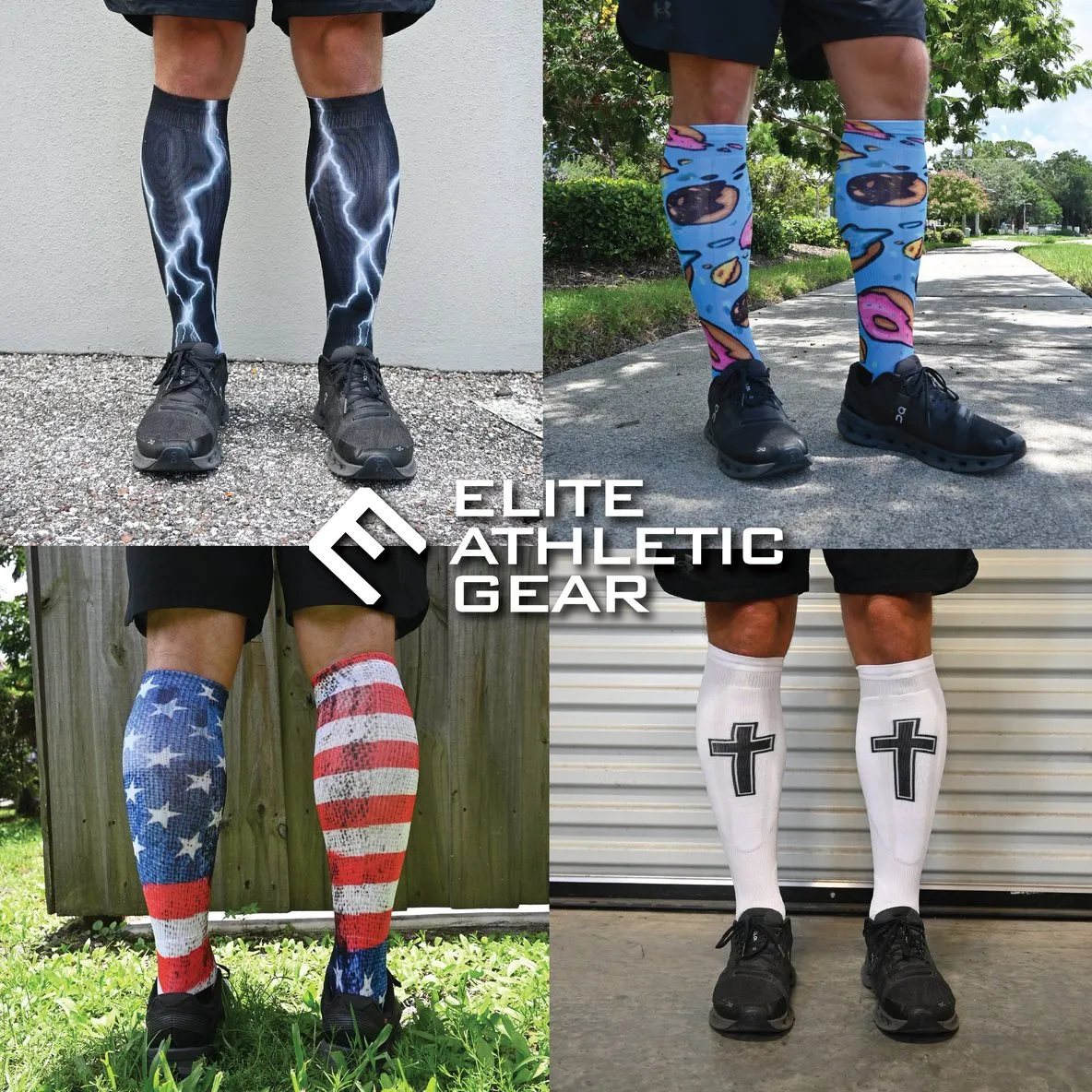 Black Compression Socks (20-30mmHg)