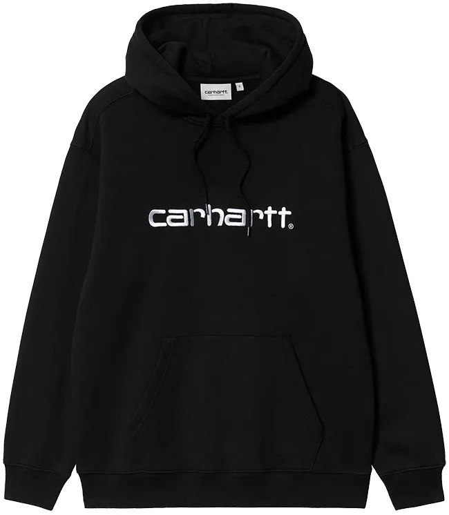 Carhartt WIP Womens Hooded Carhartt Sweatshirt Black White