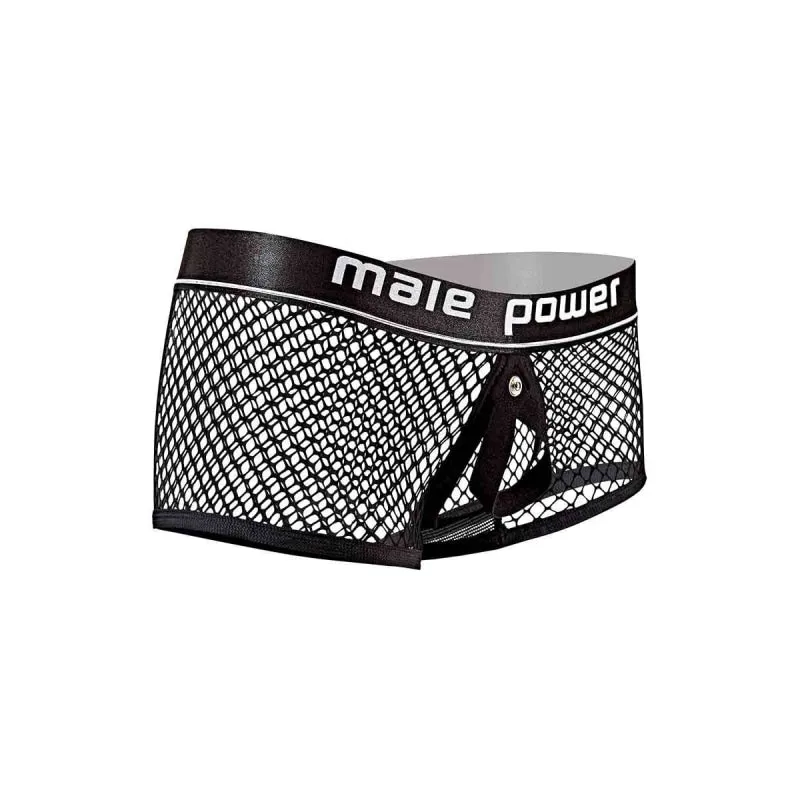 Cock Pit Net Mini Cock Ring Short - Large - Black