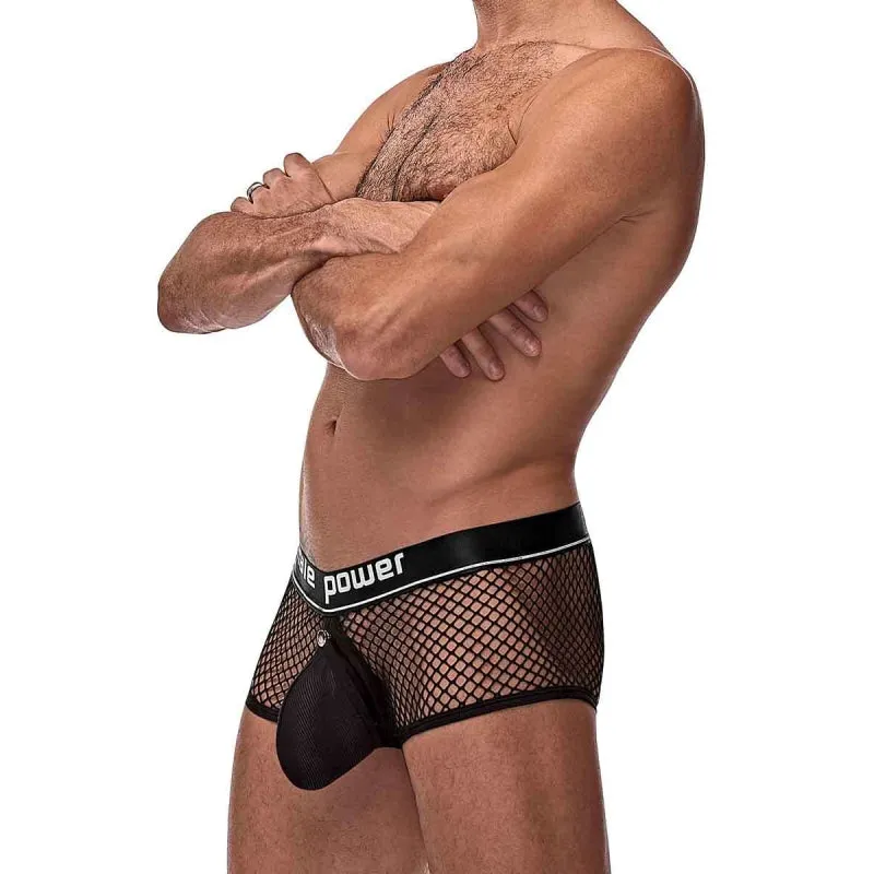 Cock Pit Net Mini Cock Ring Short - Large - Black