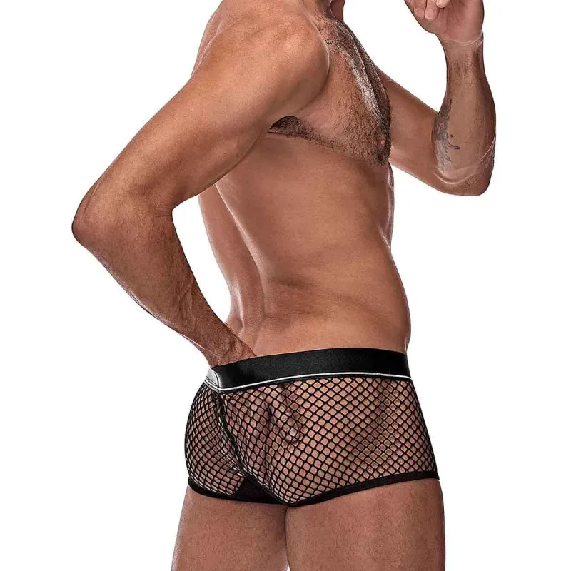 Cock Pit Net Mini Cock Ring Short - Large - Black