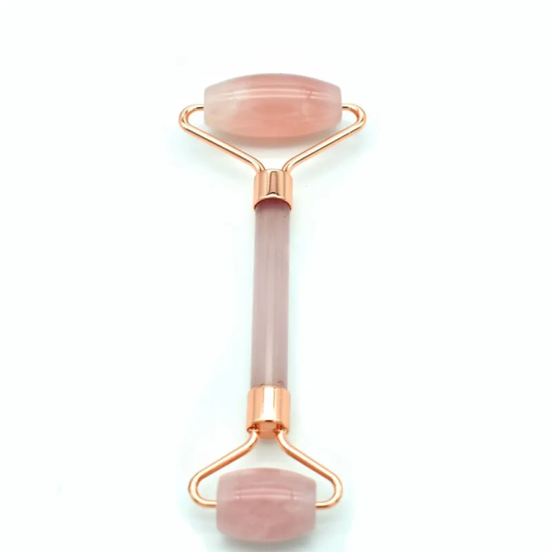 Jade Roller Face Massage Stick Quantity Discount Double-Headed Handheld Pink Crystal Roller