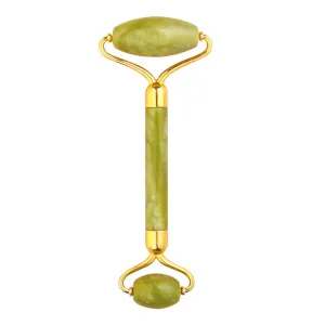 Jade Roller Massager Green Phoenix Jade Horn Scraping Plate Set Facial Face Massage Stick Xiuyan Jade Beauty Instrument