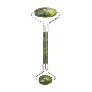 Jade Roller Massager Scrapping Plate Meridian Muscle-Poking Stick Facial Face Xiuyan Jade Beauty Instrument Green Phoenix Jade Roller