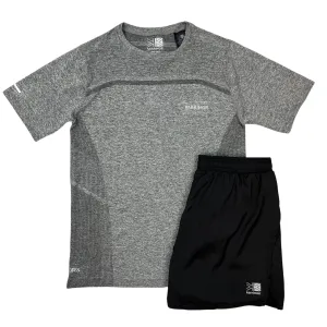 Karrimor Seamless TShirt / Shorts - Grey / Black