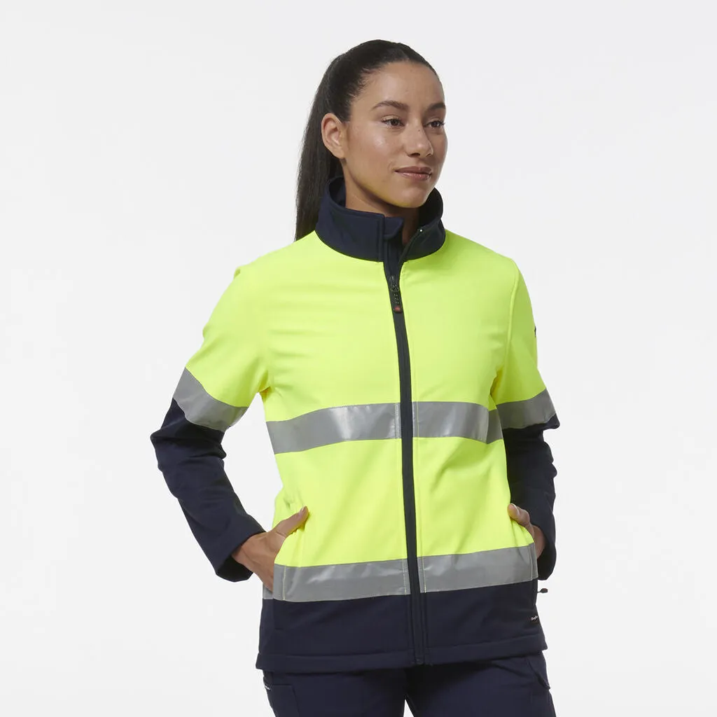 King Gee Women's Reflective Spliced Soft Shell Jacket (K45006)