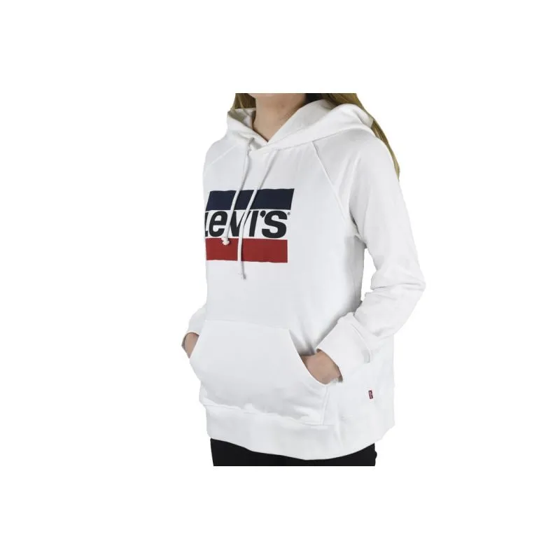 Levi's Womens Sport Graphic Hoodie - White