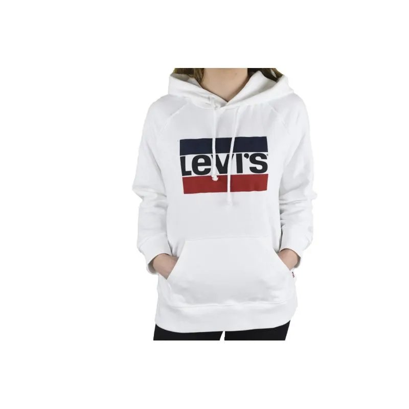 Levi's Womens Sport Graphic Hoodie - White