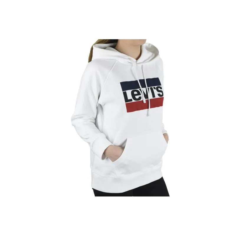 Levi's Womens Sport Graphic Hoodie - White