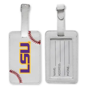 LSU Tigers Baseball Luggage Tag