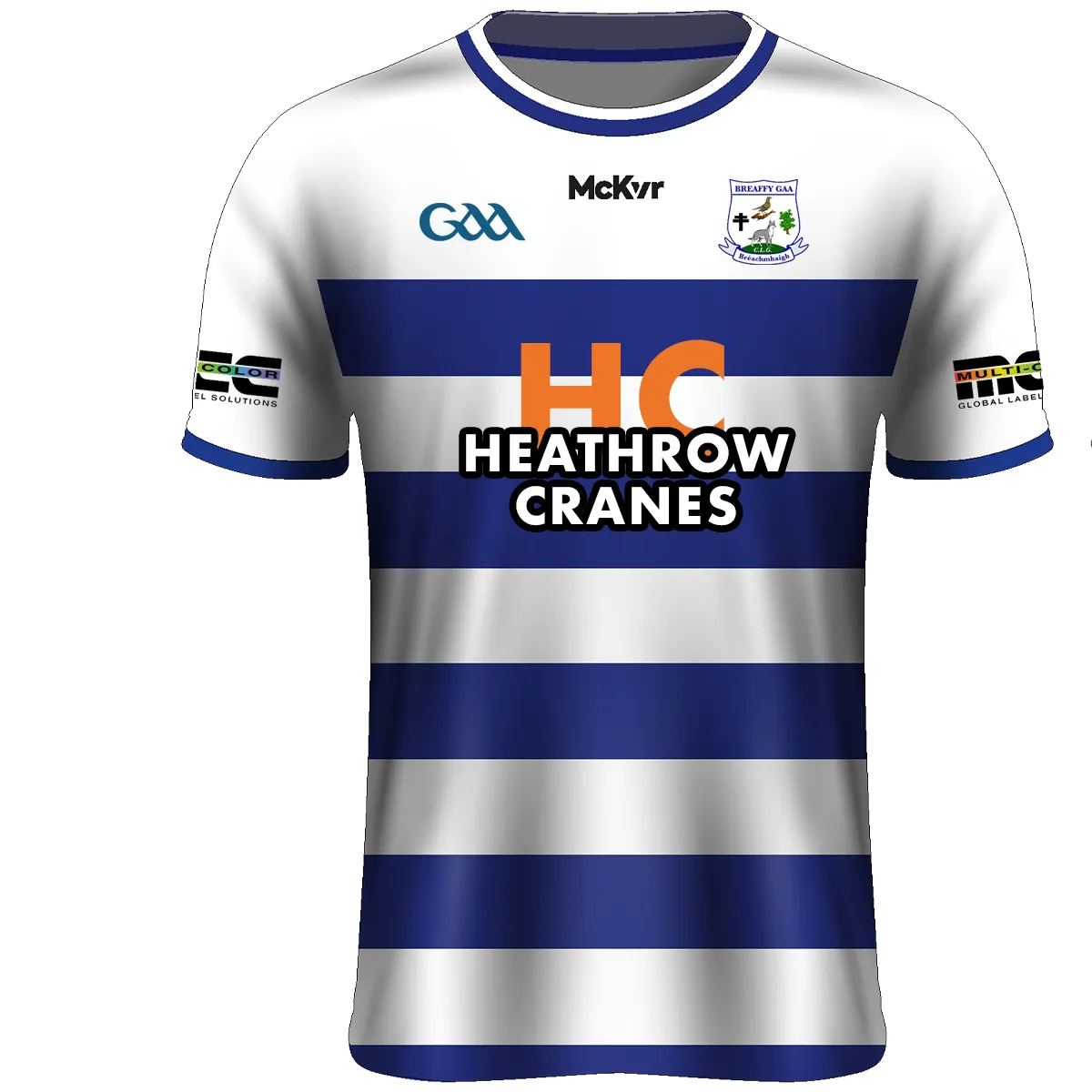 Mc Keever Breaffy GAA Playing Jersey - Womens - White/Royal