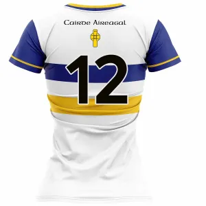 Mc Keever Errigal Ciaran GAA Numbered Home Jersey - Womens - White/Royal