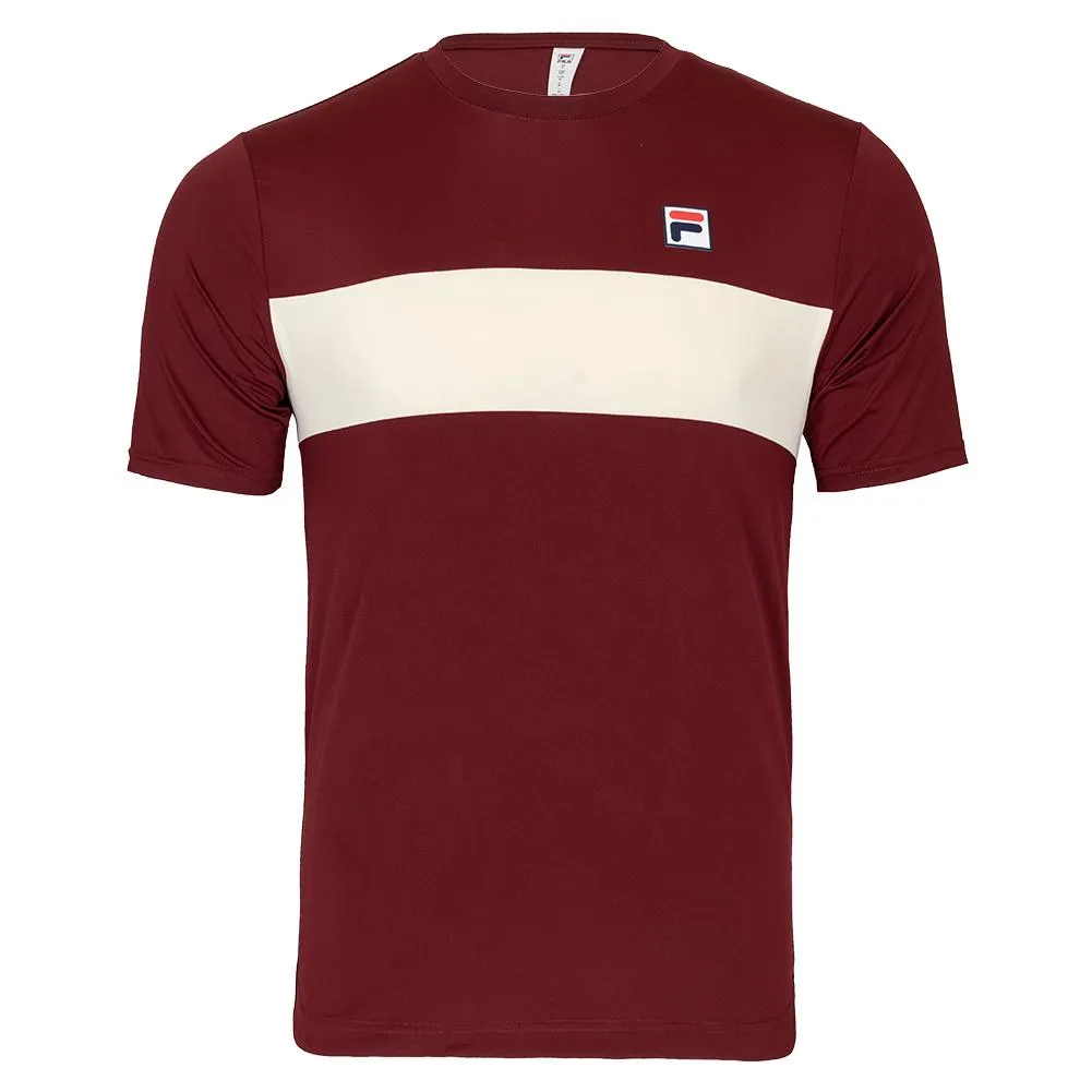 Mens Short Sleeve Tennis Crew