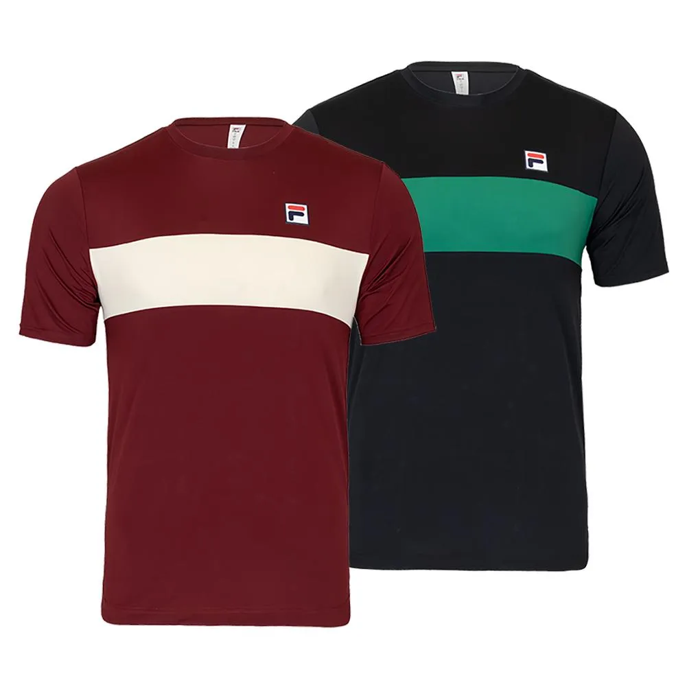 Mens Short Sleeve Tennis Crew