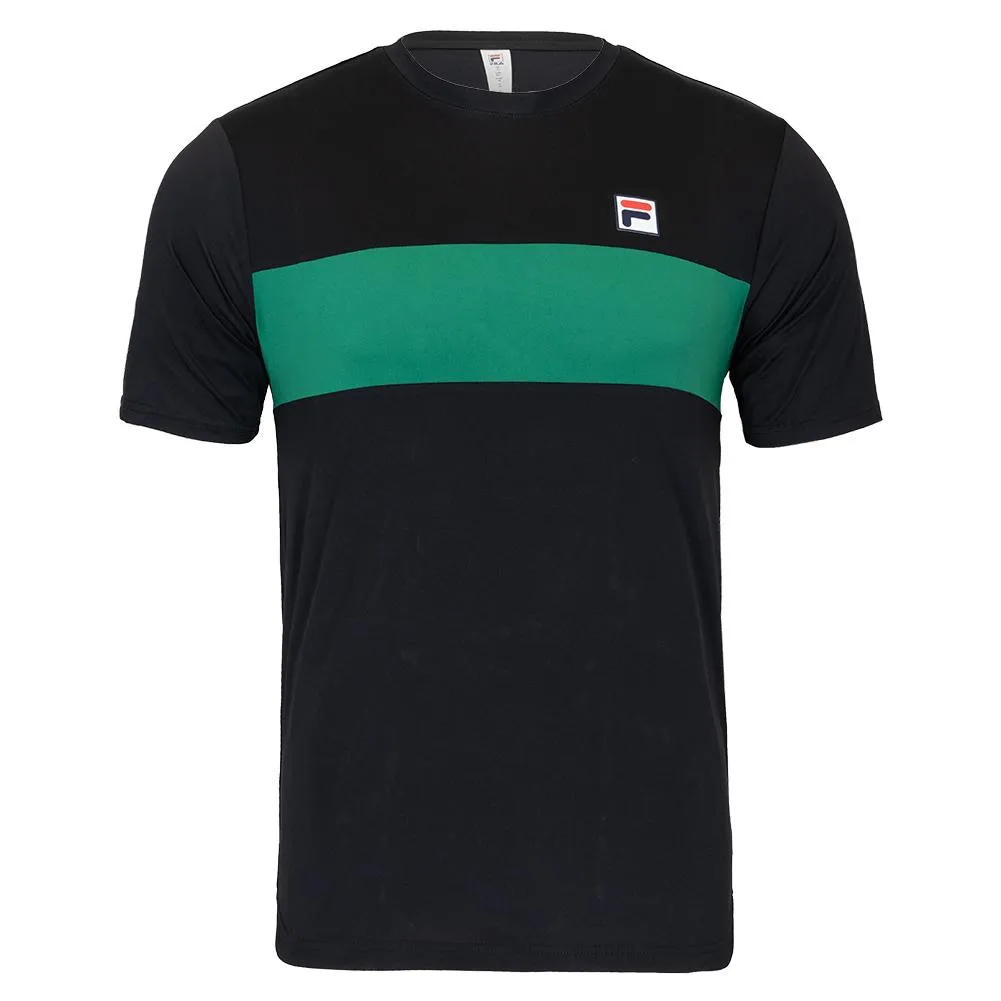 Mens Short Sleeve Tennis Crew