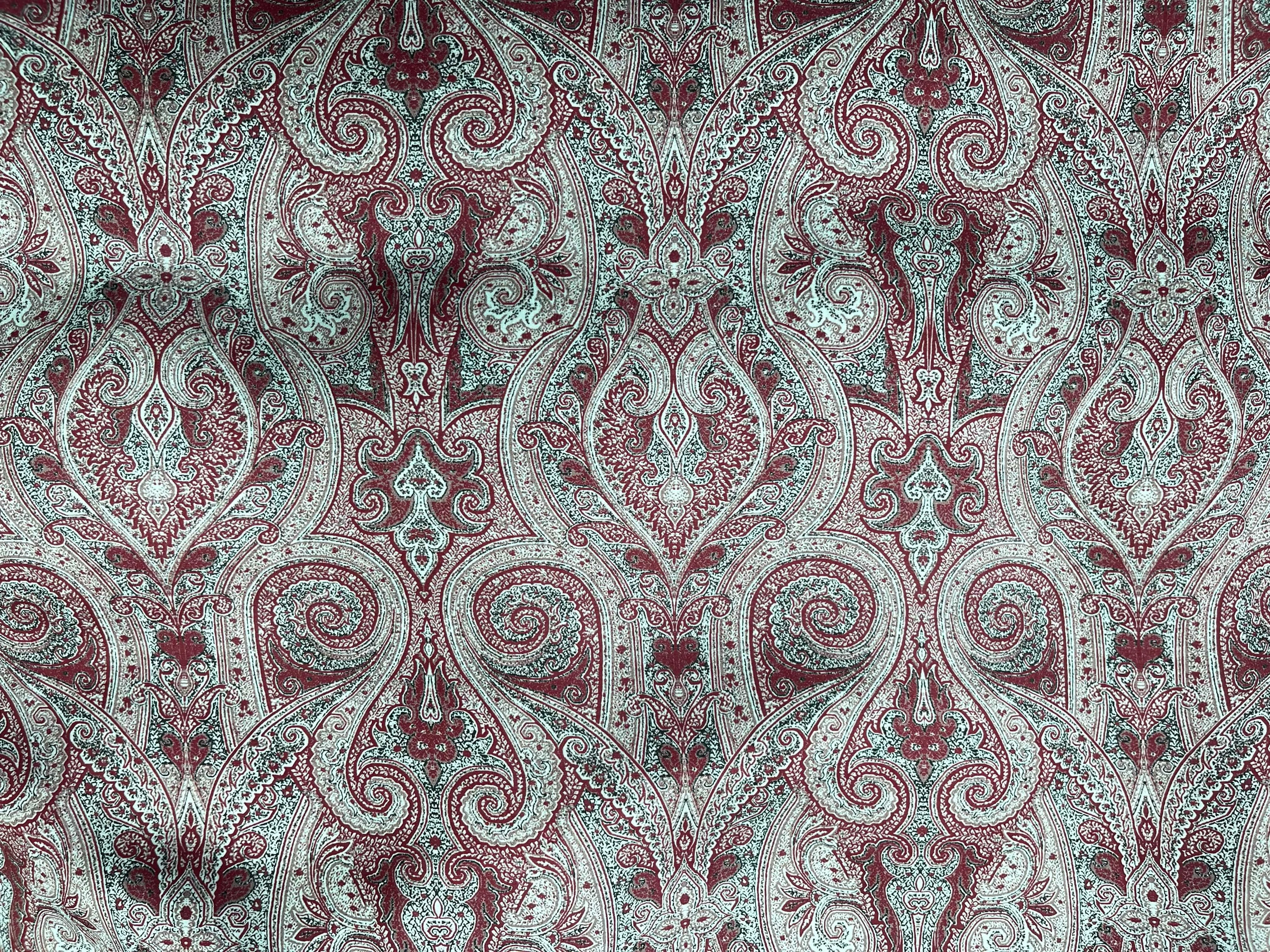 Moghul - Printed Silky Satin Fabric