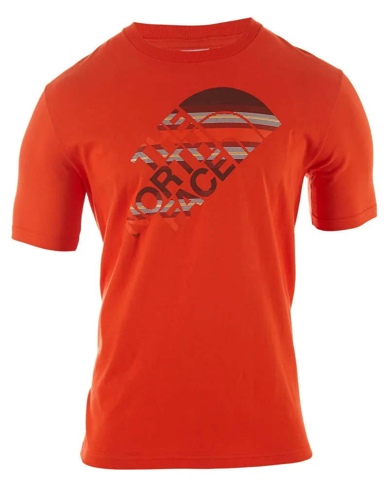 North Face Short Sleeve Ombre Stripe Tee Mens Style : Cy80