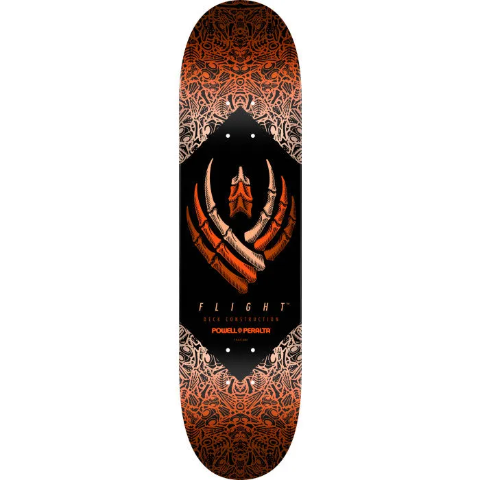 Powell Peralta Bones Flight Skateboard Deck - 8.5" Orange