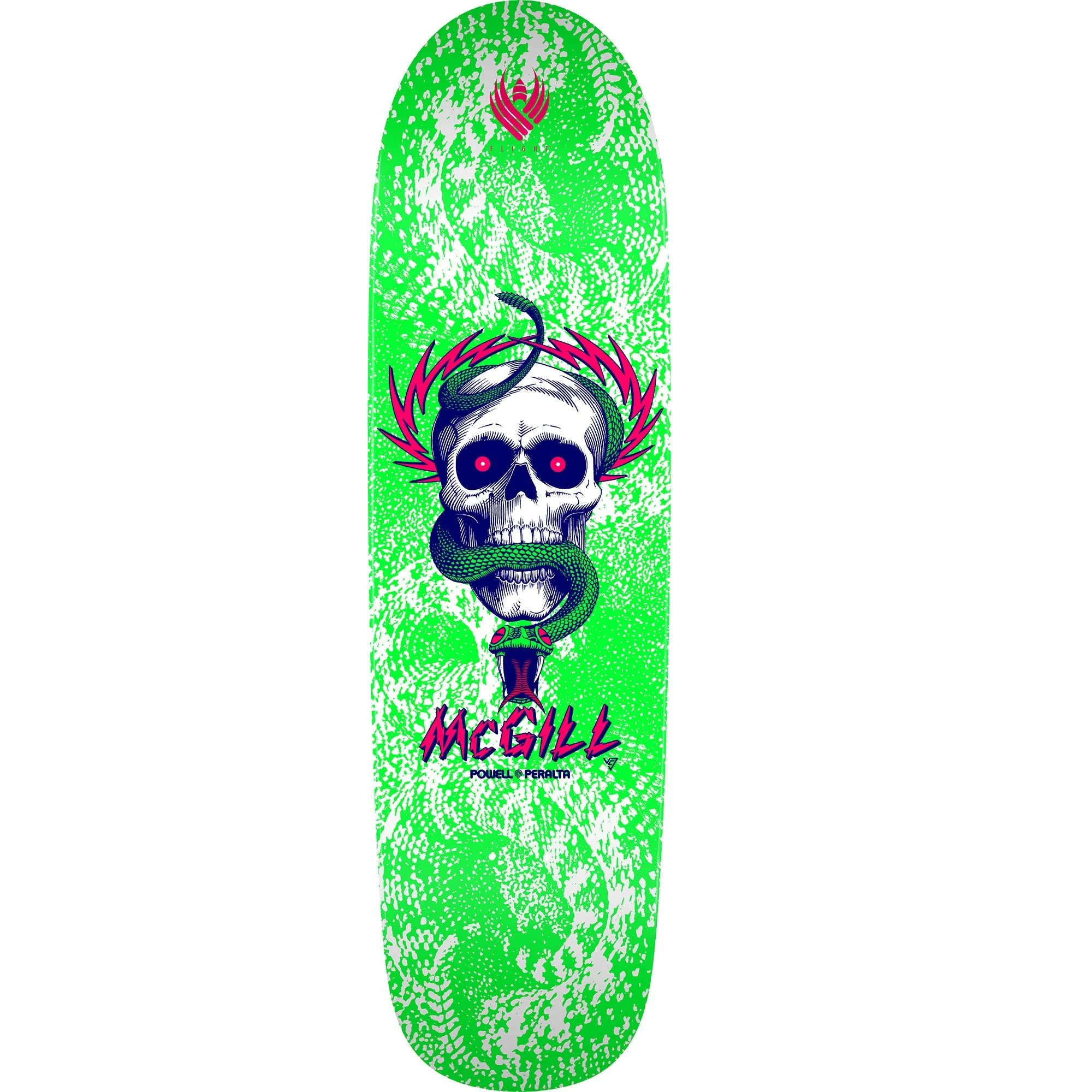 Powell Peralta McGill Skull and Snake Flight Deck - 8.97" Green/White