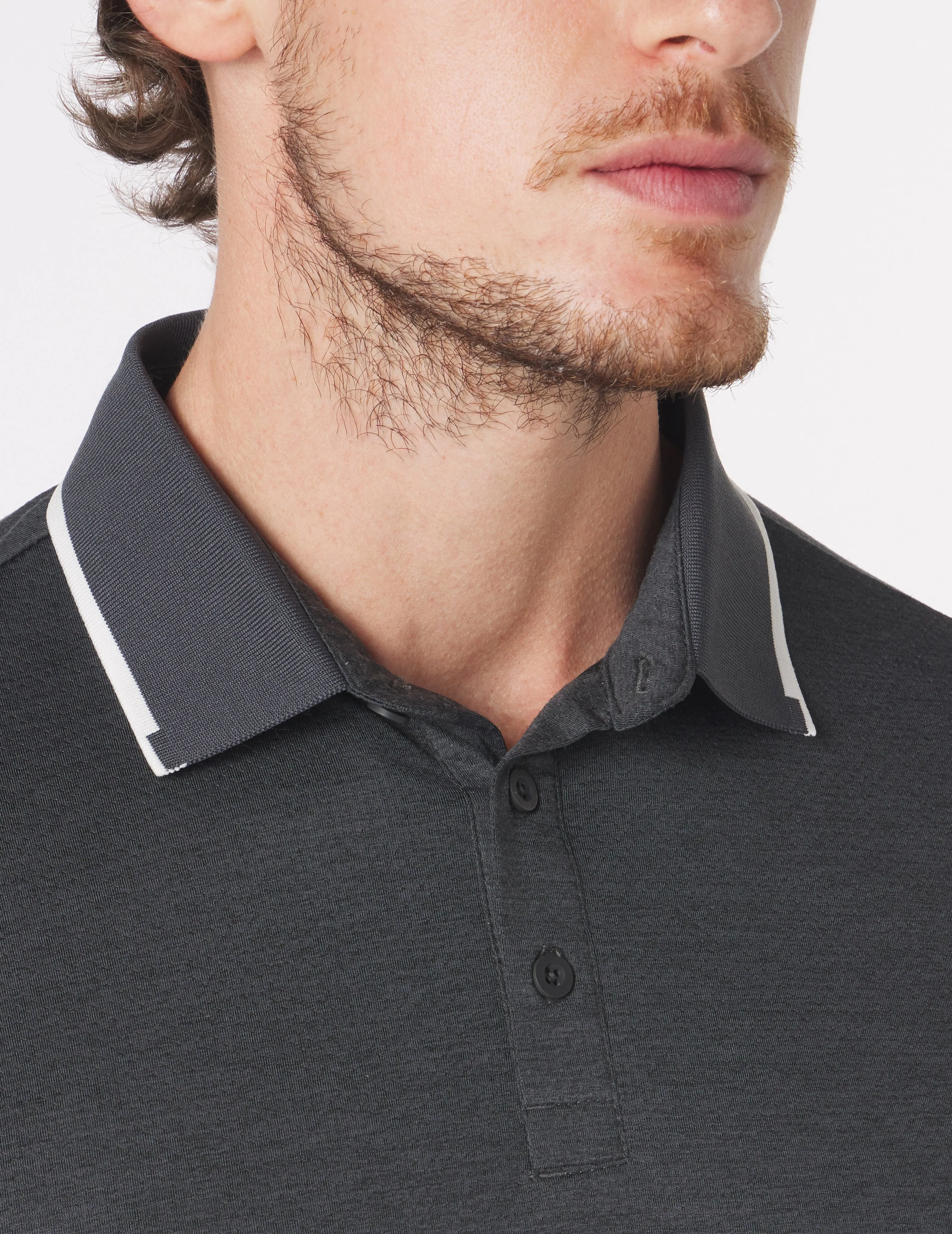 Power Fade Polo: Black