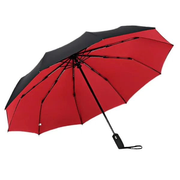 Red & Black 2 Color Umbrella