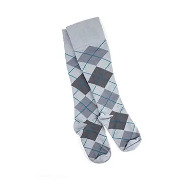 Rejuva Argyle 15-20 mmHg Knee High Compression Socks