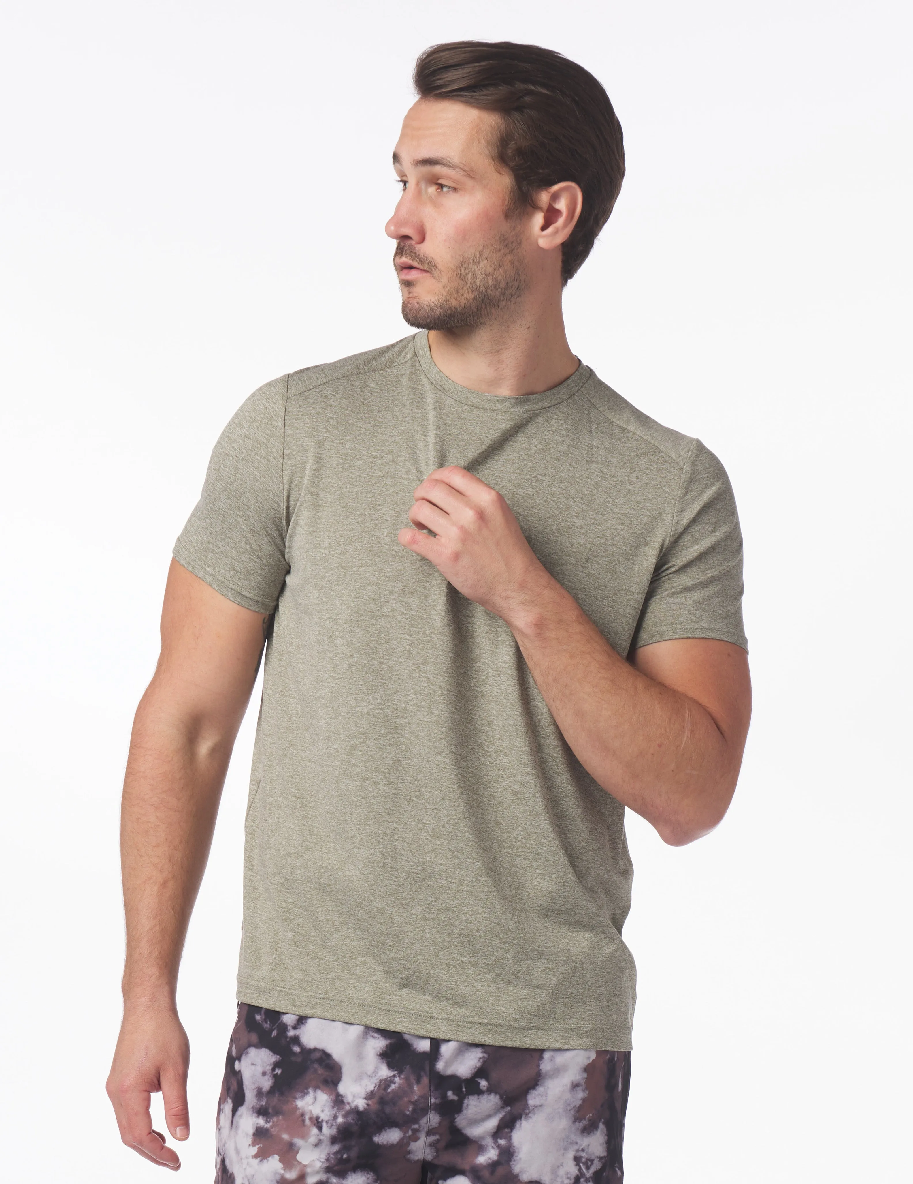 Salton Short Sleeve: Moss Heather