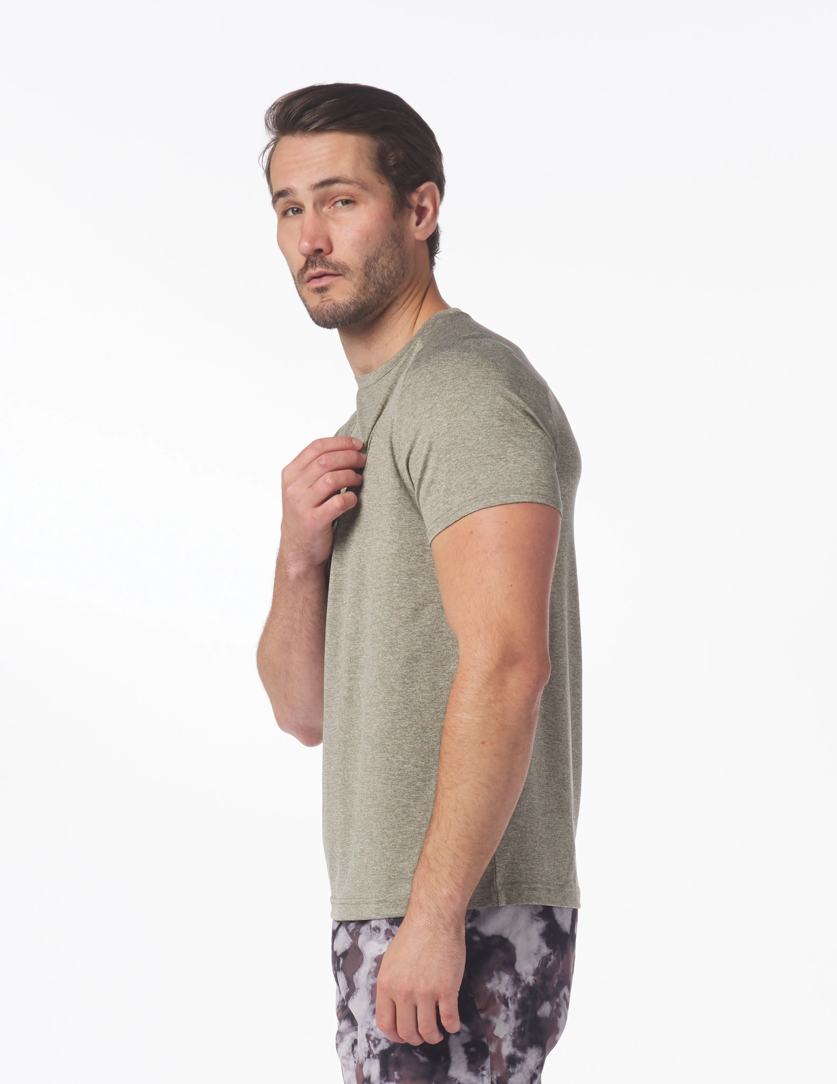 Salton Short Sleeve: Moss Heather