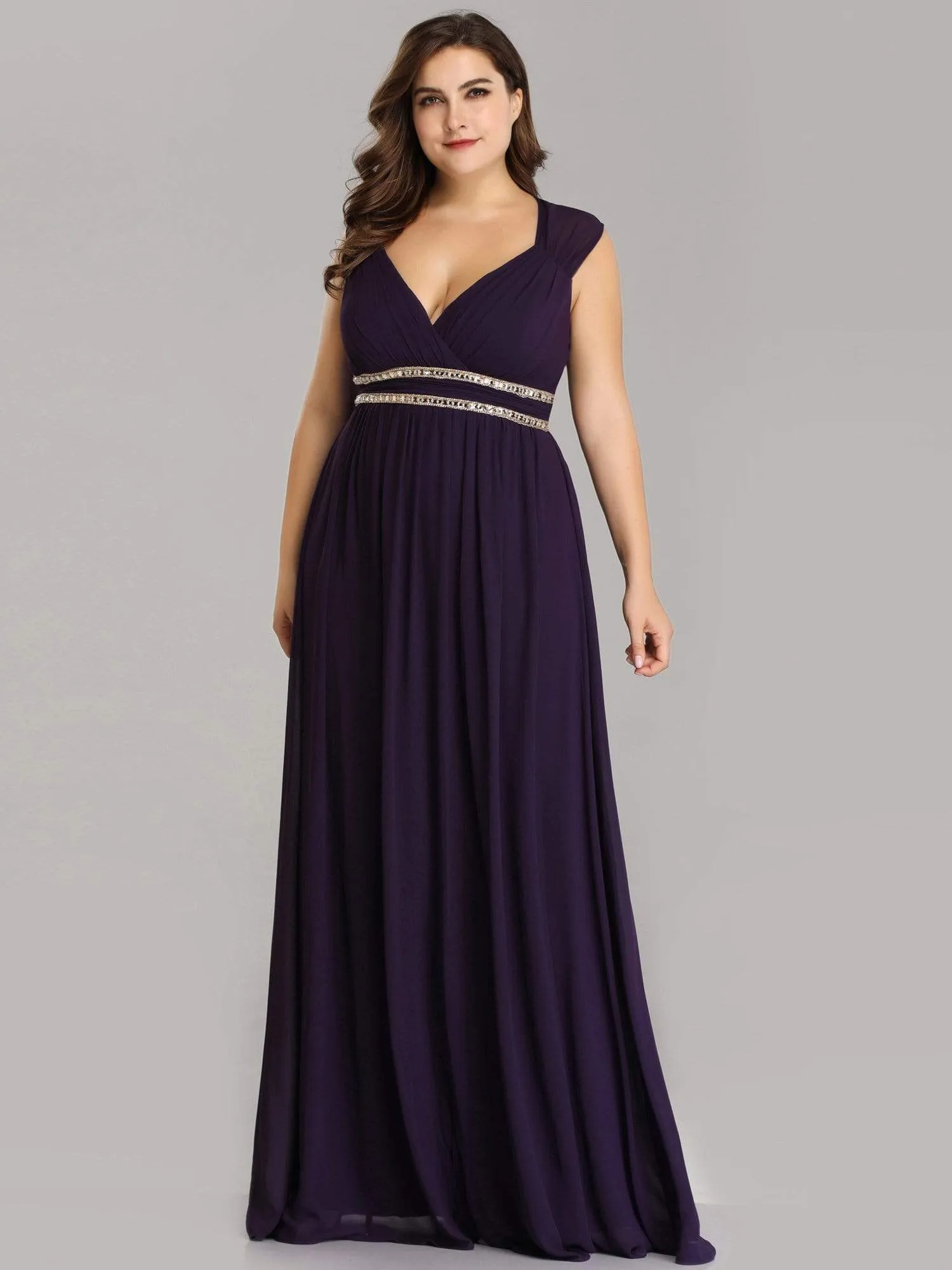 Sleeveless Grecian Style Bridesmaid Dress for Women