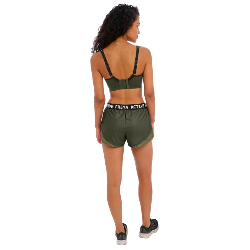 Sonic Moulded Sports Bra Khaki Green - Freya