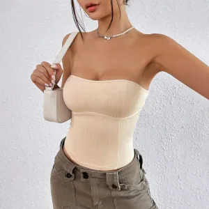 Spring Summer Sexy Knitted Slim Fit Slimming Party Photo Tube Top