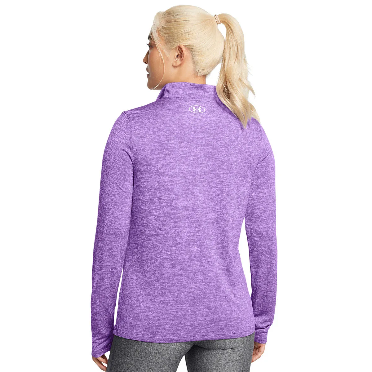 Under Armour Tech Twist 1/2 Zip Top - Womens - Lavish/White