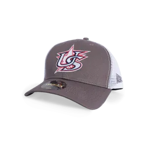 USA x Baseballism Star Logo Trucker - Grey