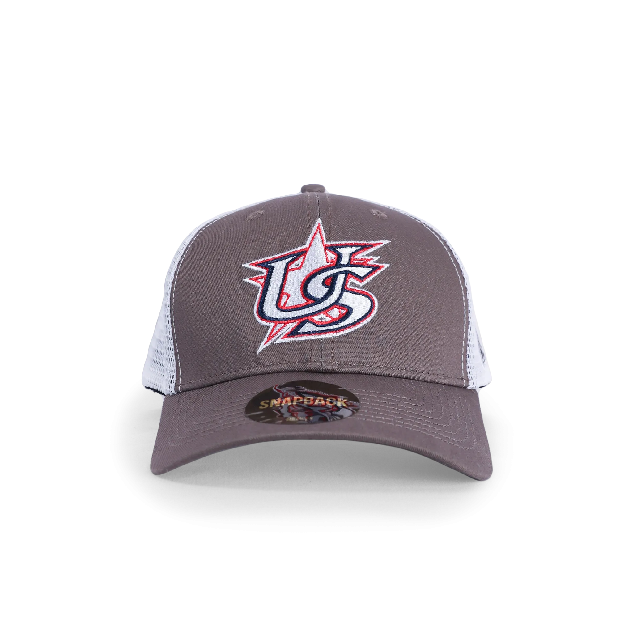 USA x Baseballism Star Logo Trucker - Grey