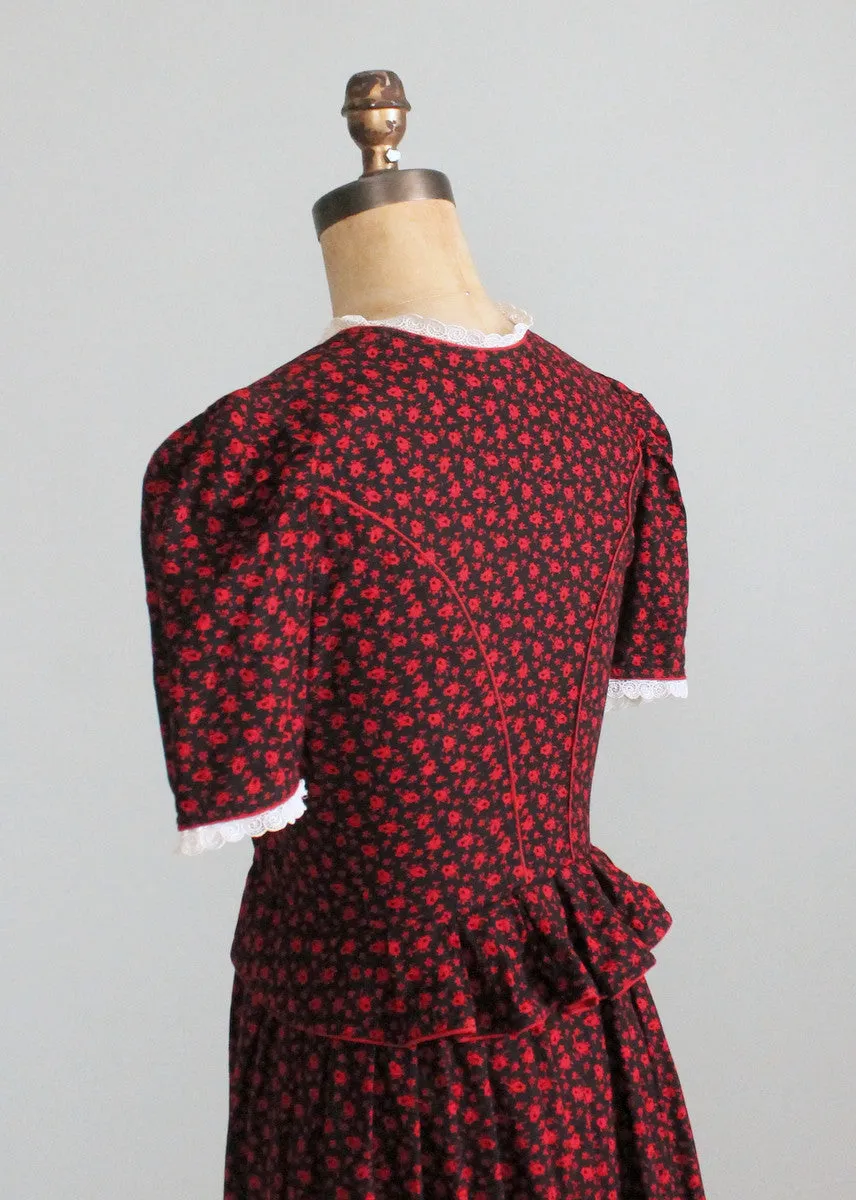 Vintage 1950s Munchen German Octoberfest Dress