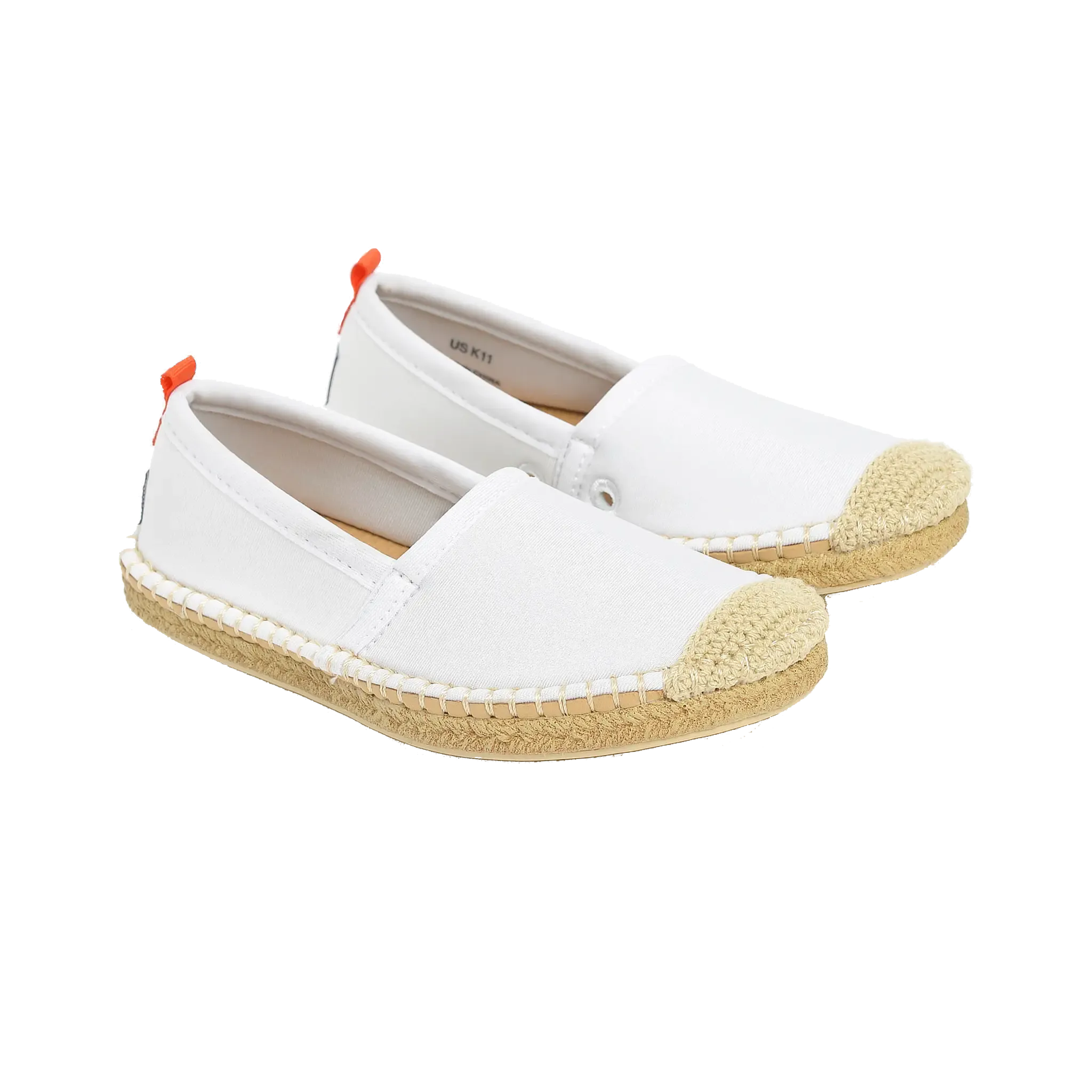 WHITE - KIDS BEACHCOMBER ESPADRILLE