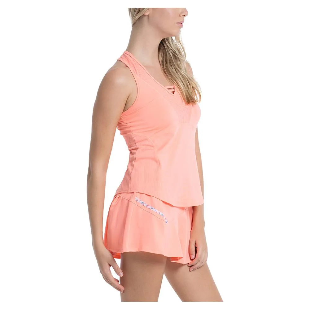 Women`s Top Rated Tennis Tank Peach